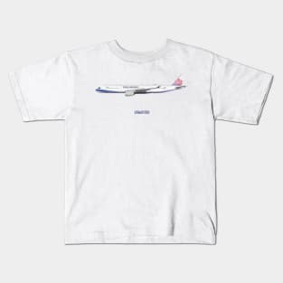 Illustration of China Airlines Airbus A350 Kids T-Shirt